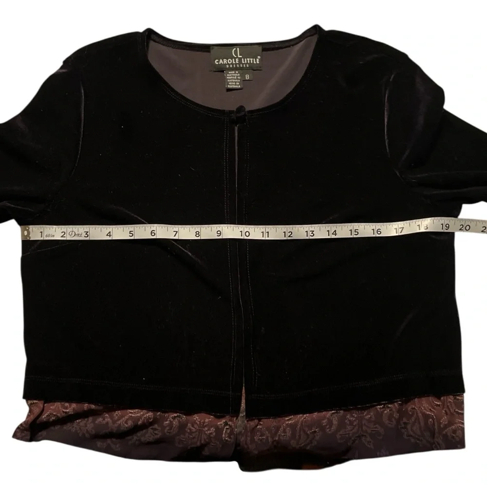 Vintage Carole Little Velvet Cardigan